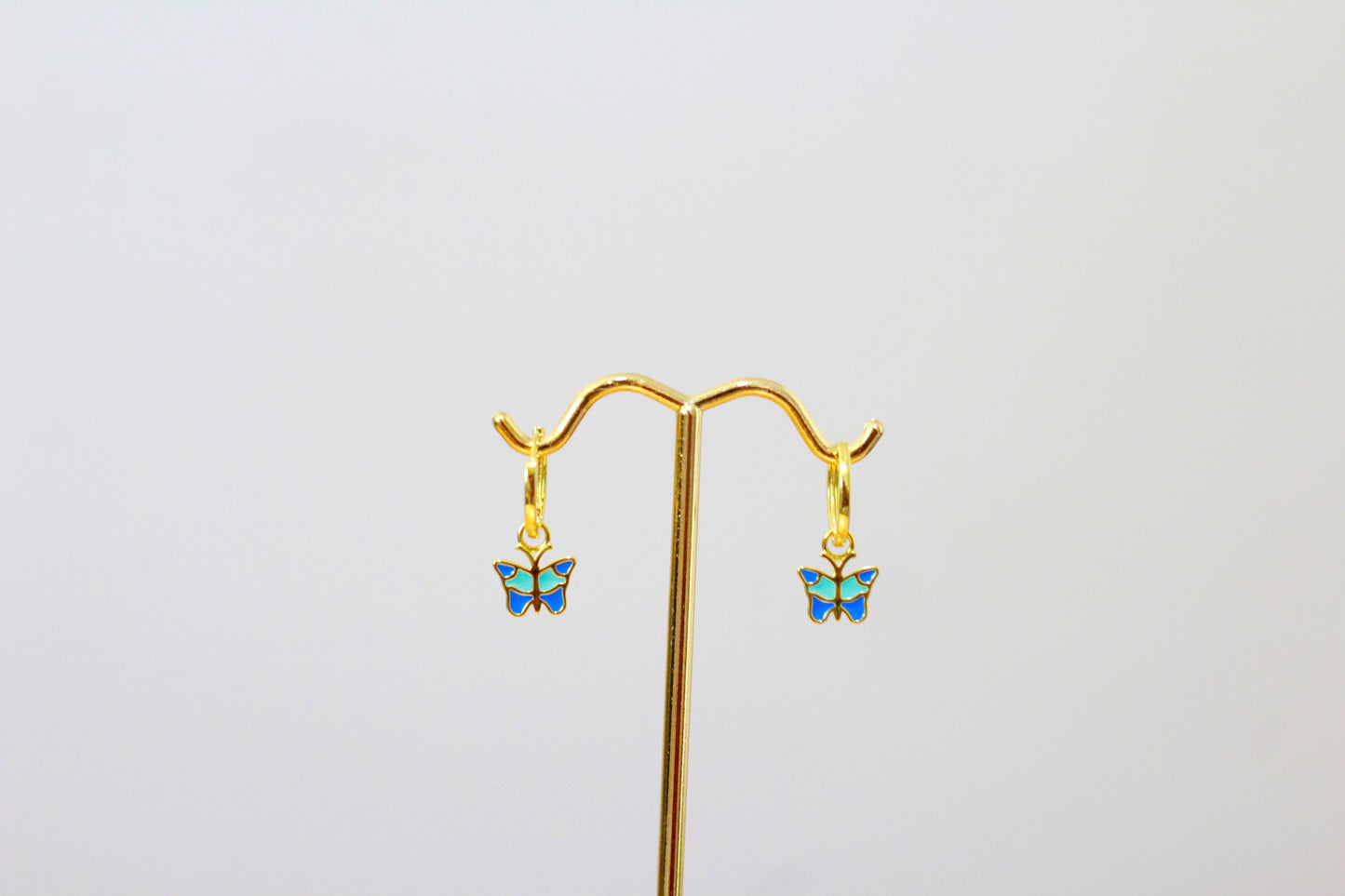 Butterfly Huggie Hoops