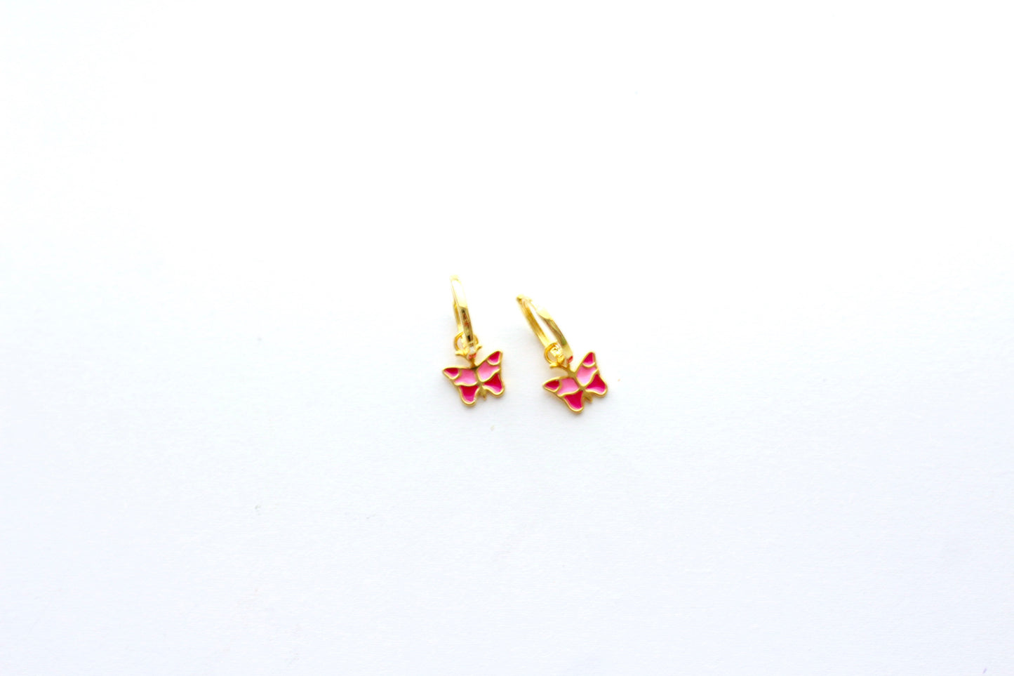 Butterfly Huggie Hoops