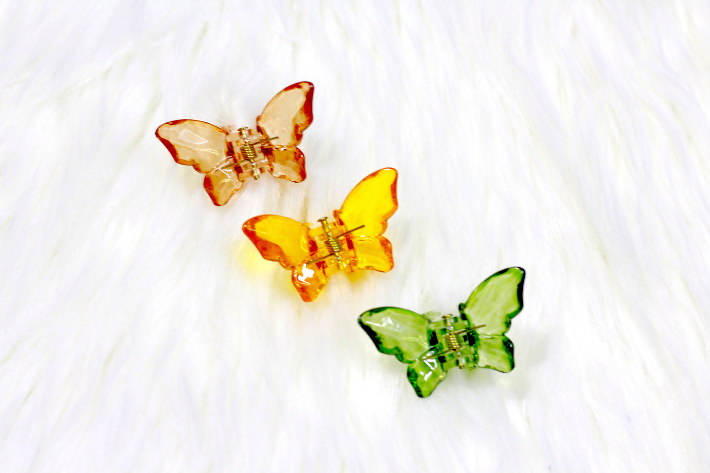 Crystal Butterfly Hair Clips