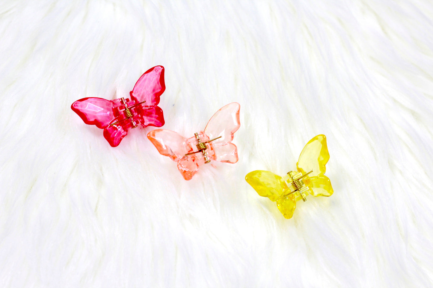 Crystal Butterfly Hair Clips