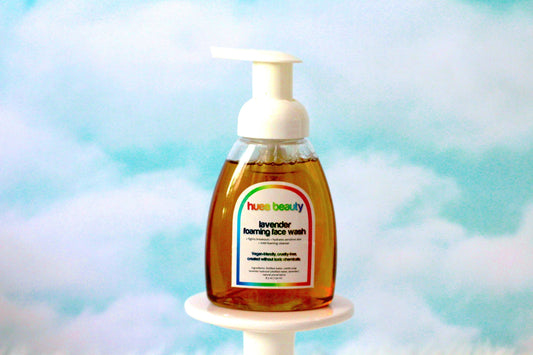 organic face wash, lavender face wash, foaming face wash