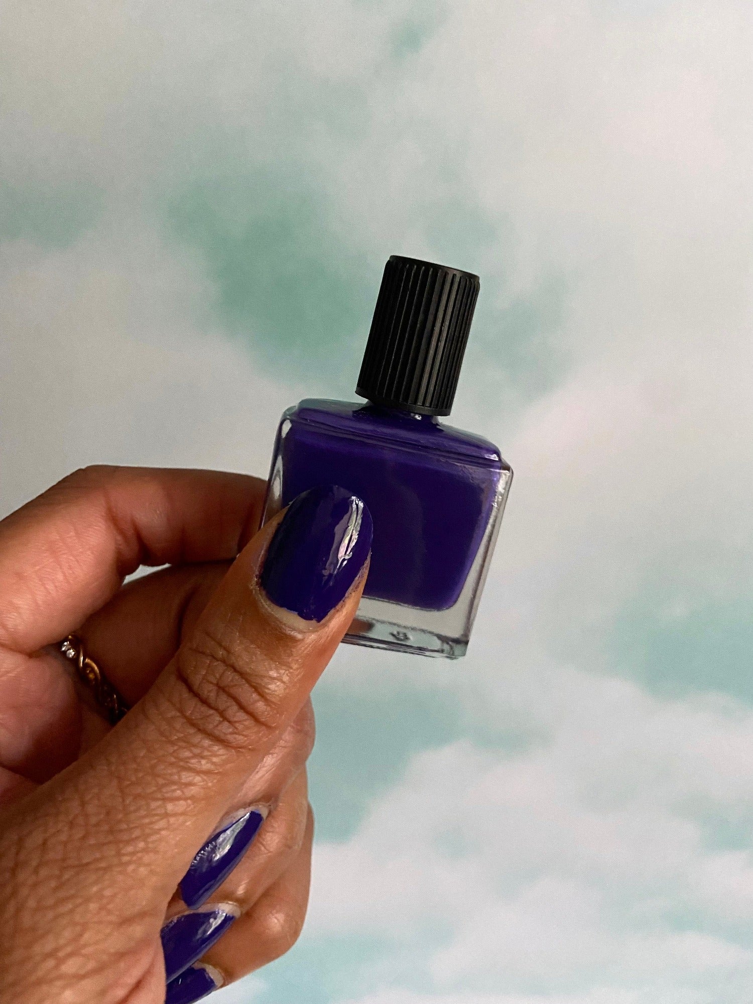 eggplant purple nail polish, vegan polish in purple