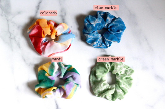 Marbled Scrunchies
